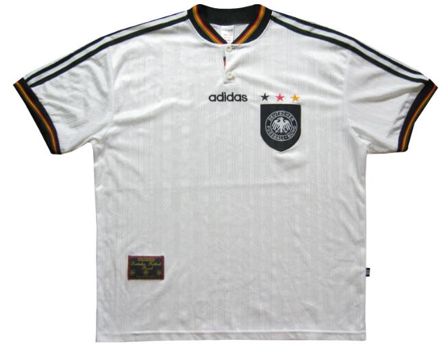 1996 Germany Retro Home Kit Soccer Jersey